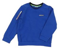 Modrá mikina s nápisom S. Oliver