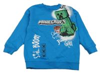 Modrá mikina s Minecraft zn. Tu