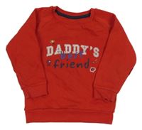 Červená mikina s nápisem Primark