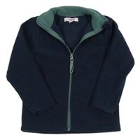 Tmavomodrá prepínaci fleecová mikina