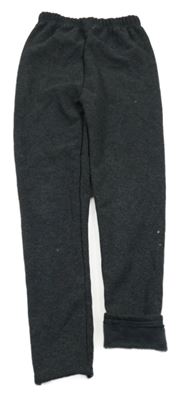 Tmavošedé thermo tepláky 