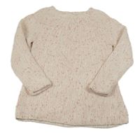 Světlerůžový melírovaný svetr Topolino