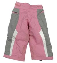 Růžovo-šedé šusťákové oteplovačky 