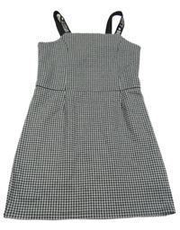 Černo-šedé vzorované úpletové šaty C&A