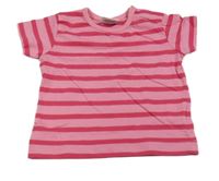 Ružové pruhované tričko Papagino