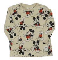 Béžové tričko s Mickeym Disney