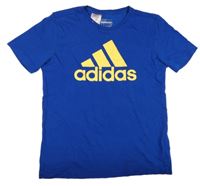 Safírové tričko s logem Adidas