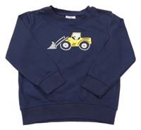Tmavomodrá mikina s bagrem Topolino