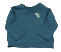 Petrolejové tričko s dinem John Lewis