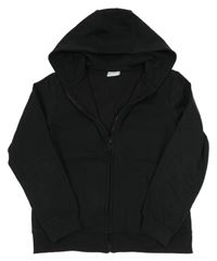 Čierna prepínaci mikina s kapucňou