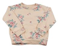 Svetlomodrá kvetovaná mikina Nutmeg