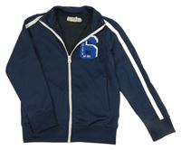 Tmavomodrá prepínaci mikina s číslom H&M