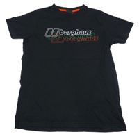 Černé tričko s logem Berghaus