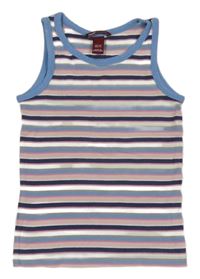 Modro-bílo-růžový pruhovaný top H&M