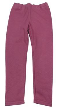 Fialové zateplené legíny 