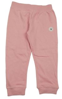 Ružové tepláky s potlačou