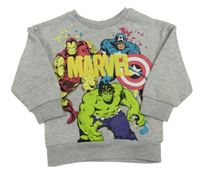 Svetlosivá mikina so superhrdinami  Marvel