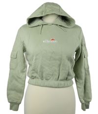 Dámská světlezelená crop mikina s kapucí Ellesse vel. 32