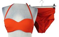 Dámske červené dvoudílné plavky Next vel. 70A