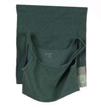 Nové - 2set - Dámsky petrolejový rebrovaný športové crop top + kraťasy Primark