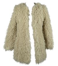 Dámsky béžový chlpatý cardigán Zara