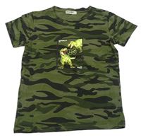 Army tričko s dinosaurami