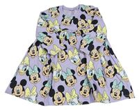 Fialové bavlnené šaty s Minnie Next