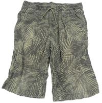Khaki-černé plátěné kraťasy C&A