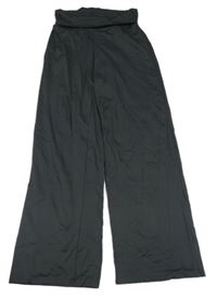 Tmavošedé sportovní široké kalhoty H&M