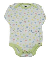 Bílo-barevné body s hvězdičkami 