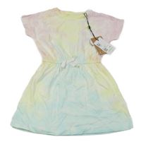 Nové - modro-žlto-ružové šaty M&Co.