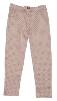 Ružové tregíny s bodkami Tu