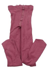 Tmavoružové pančuchy H&M