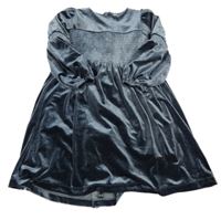 Tmavošedé sametové šaty John Lewis