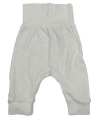 Bílé bavlněné tepláky H&M