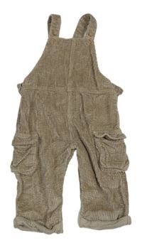 Světlehnědé laclové manšestráky Next