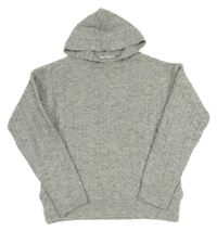 Šedý svetr s kapucí Primark