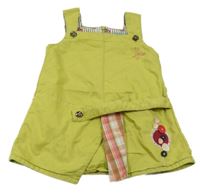 Zelené plátenné šaty s výšivkou Kenzo