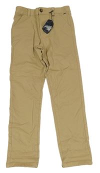 Nové - Béžové plátěné chino kalhoty Maine