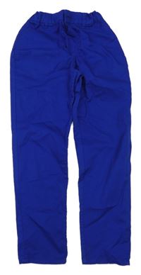 Zafírové plátenné chino nohavice H&M