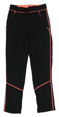Černo-neonově růžové sportovní legíny Yigga