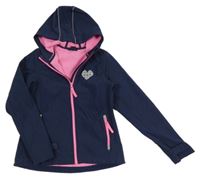 Tmavomodrá softshellová bunda s kapucňou Y.F.K.