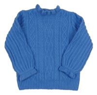 Modrý vzorovaný sveter Dunnes