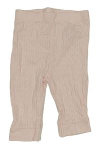 Svetloružové tepláky s dirkovaným vzorom Nutmeg