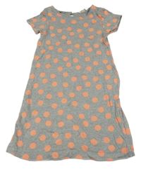 Sivé svetrové šaty s bodkami H&M