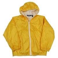Žlutá šusťáková jarní bunda s kapucí Land´s End