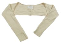 Béžové rebrované svetrové bolerko Zara