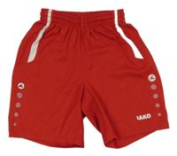Červeno-biele športové kraťasy s logom Jako