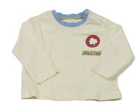 Smetanové triko s nápisem Blukids 