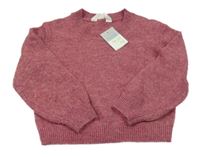 Nové - Růžový crop svetr Primark